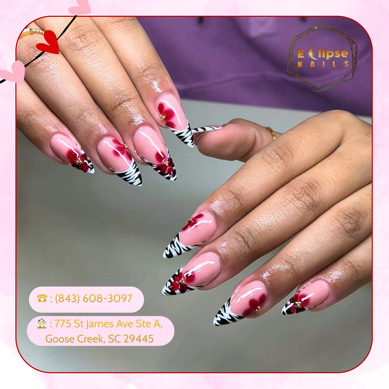 Eclipse Nails nail work in Goose Creek, South Carolina